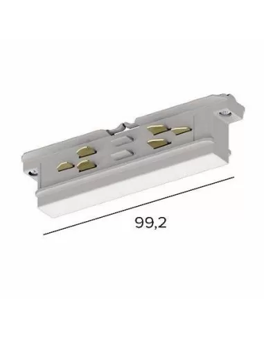 Targetti 58420 weißes einrundes Netzteil und mechanisches Gelenk